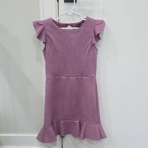 Adorable Ruffle Sleeve Dress in Pink